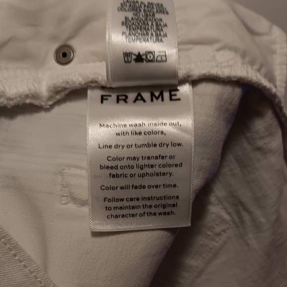 FRAME Le Mini Skirt Striped Blue Sz 31 - Picture 6 of 7